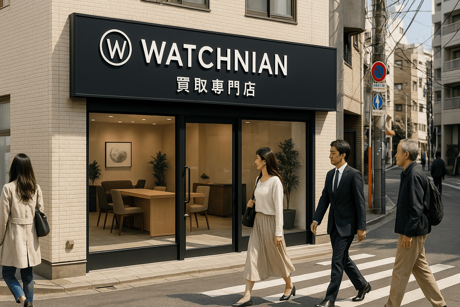 ウォッチニアン買取専門店 恵比寿店の明るく清潔感のある店舗外観、またはウェルカムな雰囲気の入り口