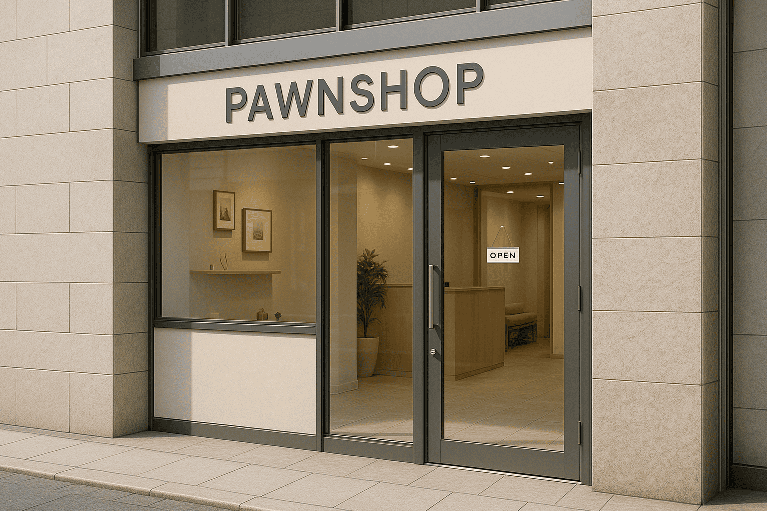 ウォッチニアン買取専門店の銀座の店舗外観。洗練されていて入りやすい雰囲気を伝える。