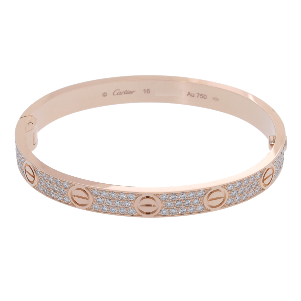 カルティエラブブレスパヴェダイヤ買取実績