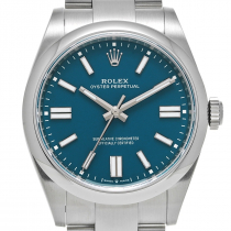 ロレックス オイスターパーペチュアル 134300 メッドブルー文字盤